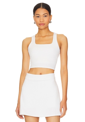 Eleven by Venus Williams One More Time Cropped Tank in White. Size M, XS.