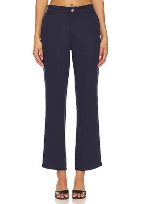 DONNI. Carpenter Pant in Navy. Size 4, 6, 8.