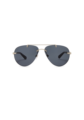 Burberry Aviator Sunglasses in Metallic Gold.