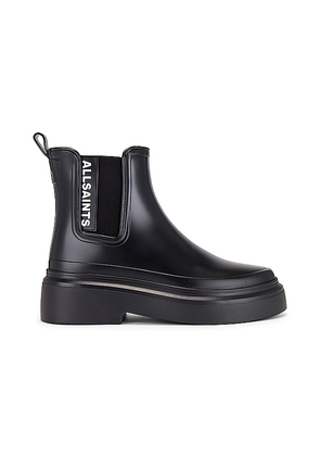 ALLSAINTS Hetty Rubber Boot in Black. Size 36, 39, 40.