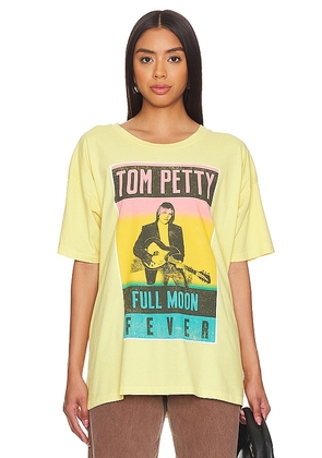 DAYDREAMER Tom Petty Full Moon Fever Tee in Yellow. Size S, XL, XS.