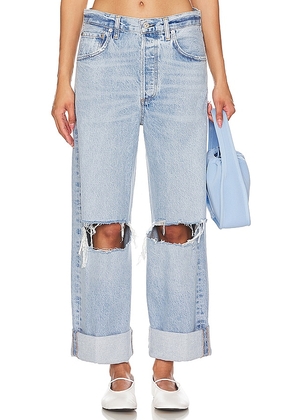 Citizens of Humanity Ayla Baggy Cuffed Crop in Blue. Size 27, 28, 31, 32.