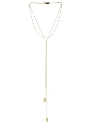 Isabel Marant Shiny Day Necklace in Metallic Gold.