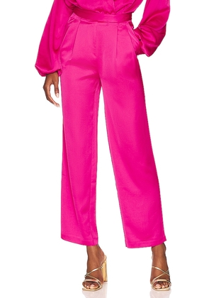Lovers and Friends Taylor Trouser Pant in Fuchsia. Size S, XS.