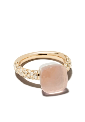 Pomellato 18kt rose gold diamond stone ring - Pink