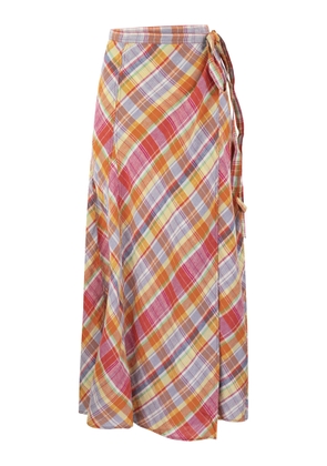 Polo Ralph Lauren Plaid Wrap-Around Skirt