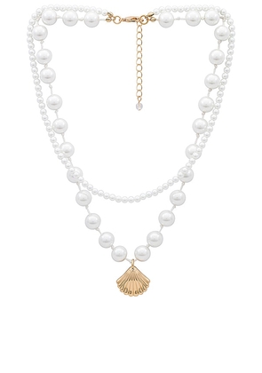 Lovers and Friends Marni Necklace in White.