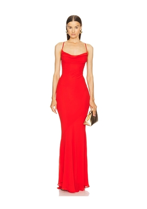 Michael Costello x REVOLVE Chloe Gown in Red. Size M, S, XL, XS, XXS.