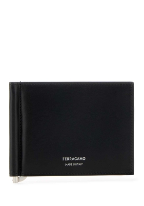 Ferragamo Black Leather Card Holder