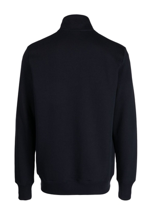 PS Paul Smith logo-patch funnel-neck sweatshirt - Blue