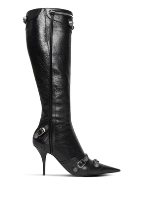 Balenciaga Cagole 90mm leather boots - Black