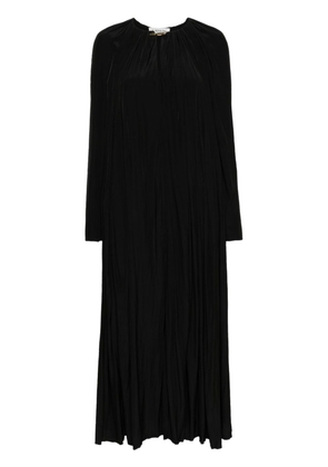 Lanvin gathered flared maxi dress - Black