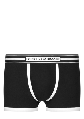 Dolce & Gabbana logo-print strap cotton-blend boxers - Black