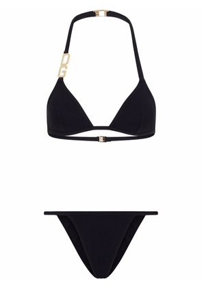 Dolce & Gabbana DG-logo triangle bikini - Black