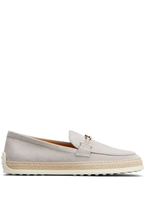 Tod's Gomma leather loafers - Grey