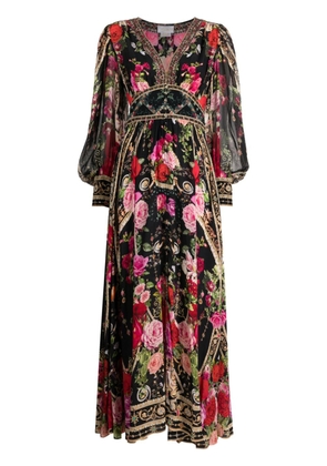 Camilla floral silk maxi dress - Multicolour