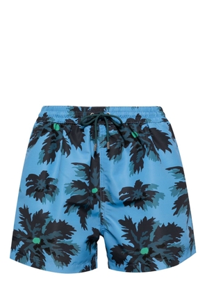Paul Smith Palmera-print swim shorts - Blue
