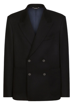Dolce & Gabbana double-breasted cashmere blazer - Black