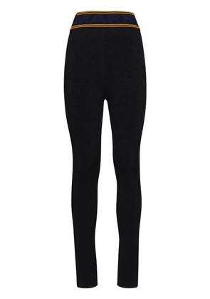 Marni high-waisted logo-waistband leggings - Black