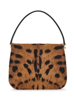 Ferragamo small Semi-rigid leopard-print tote bag - Neutrals