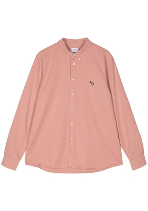 PS Paul Smith Broad Stripe Zebra embroidered shirt - Pink