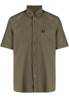 Fred Perry short-sleeve cotton shirt - Green