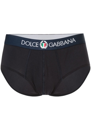 Dolce & Gabbana Brando logo-waistband briefs - Blue