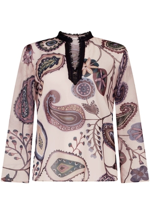Silvia Tcherassi Toscana paisley-print blouse - Pink