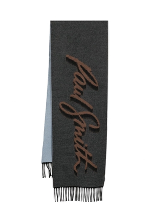 Paul Smith logo-jacquard scarf - Brown