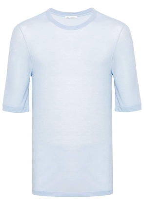 AMI Paris semi-sheer lyocell T-shirt - Blue