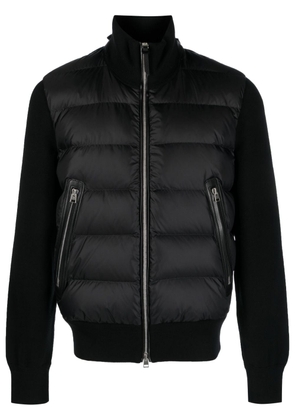 TOM FORD quilted zip-up jacket - Black