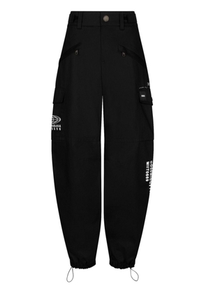 Dolce & Gabbana DGVIB3 logo-print cargo trousers - Black