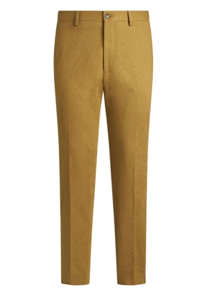ETRO paisley-jacquard tailored trousers - Neutrals