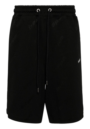 A BATHING APE® logo-appliqué drawstring track shorts - Black