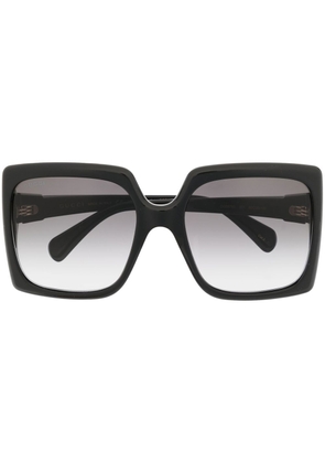 Gucci Eyewear oversize-frame gradient sunglasses - Black