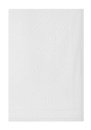 Dolce & Gabbana logo-jacquard cotton beach towel - White