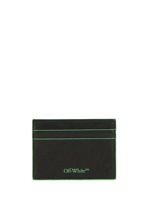 Off-White logo-print card holder - Black