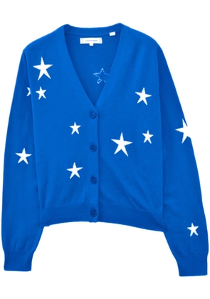 Chinti & Parker star-intarsia cotton cardigan - Blue