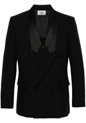 Coperni double-breasted recycled-polyester blazer - Black