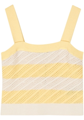 PS Paul Smith striped sleveless knitted top - Yellow