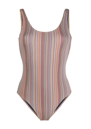 Paul Smith round-neck striped swimsuit - Multicolour