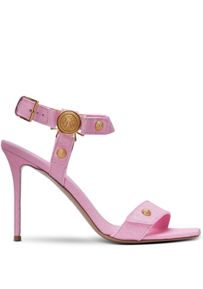 Balmain Eva leather sandals - Pink