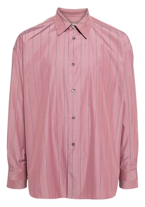 Paul Smith pinstripe-print cotton shirt - Red