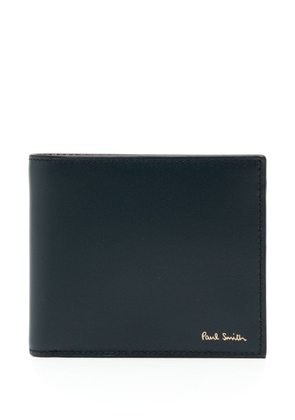 Paul Smith logo-print leather wallet - Blue