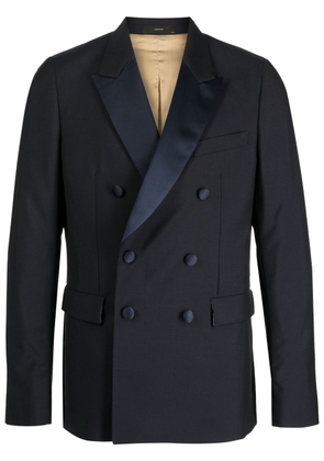 Paul Smith double-breasted wool-mohair blazer - Black