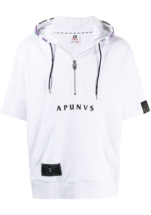 AAPE BY *A BATHING APE® logo-printed hoodie - White