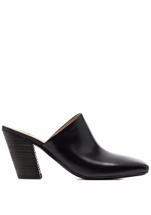 Marsèll square-toe leather mules - Black