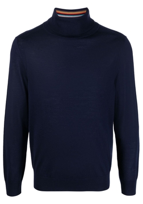 Paul Smith high-neck merino-wool jumper - Blue