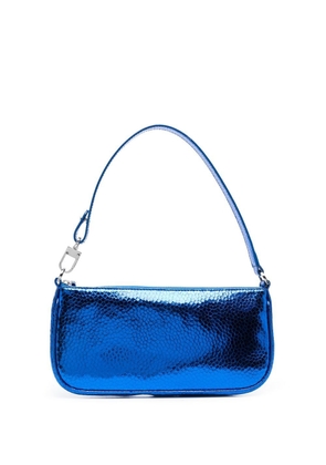 BY FAR metallic-finish shoulder bag - Blue