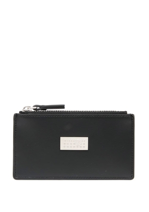 MM6 Maison Margiela numbers-motif leather wallet - Black